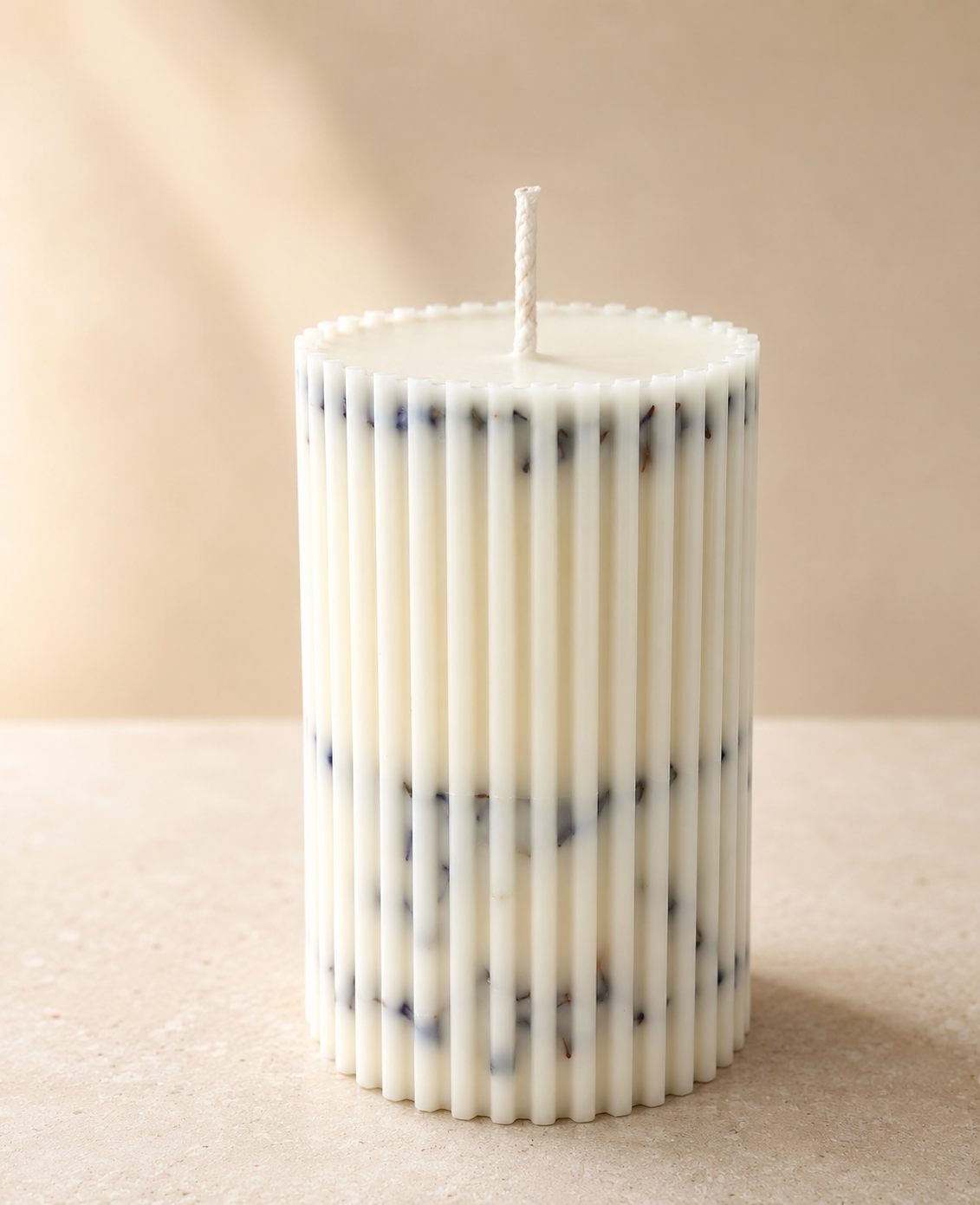 Lavender Pillar Candles