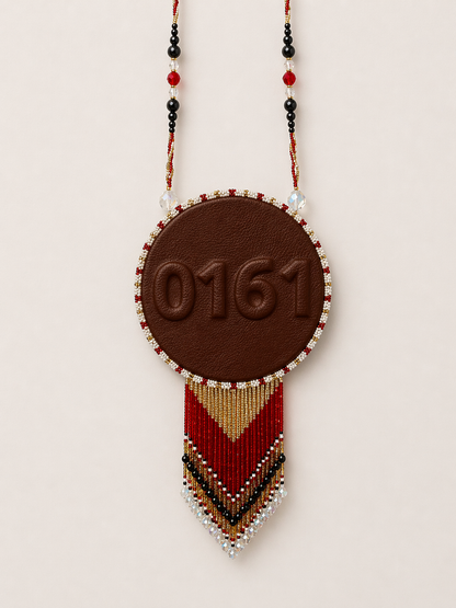 Manchester United beaded medallion