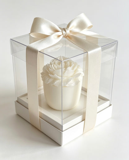 Peony pillar candle