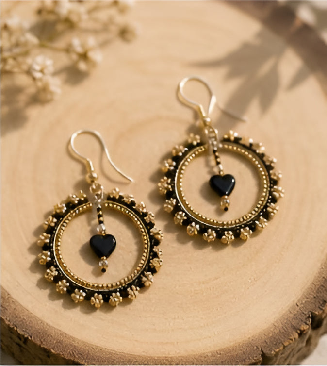 Golden Eclipse Earrings