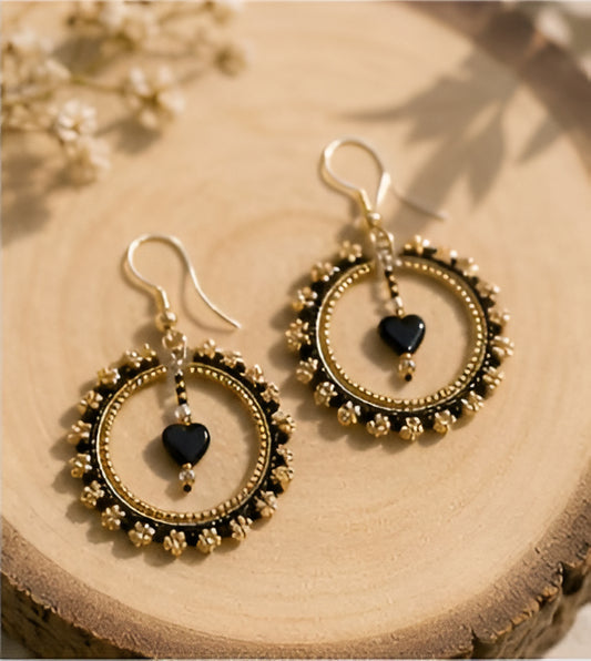 Golden Eclipse Earrings