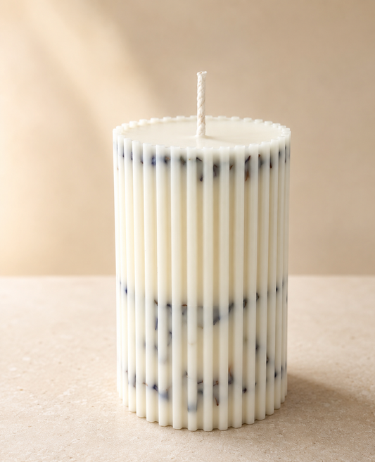 Lavender Pillar Candles